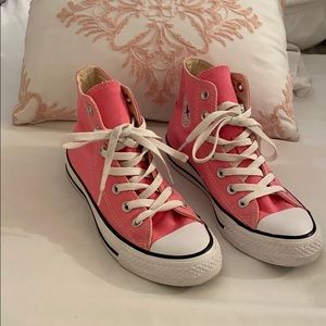 Pink High Top Converse